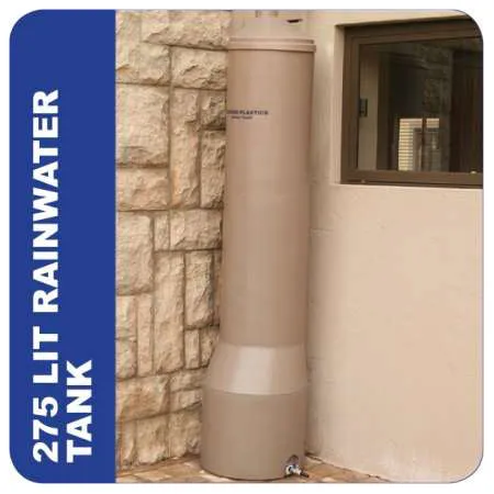 275 Litre Rainwater Tank - Dark Earth