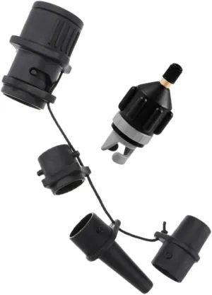 2Pcs Multifunction Air Pump Adapter Inflatable Boat Sup Pump Valve Connector for Kayaking Lightweight and Durable Design No Air Leakage Easy to Carry and Store