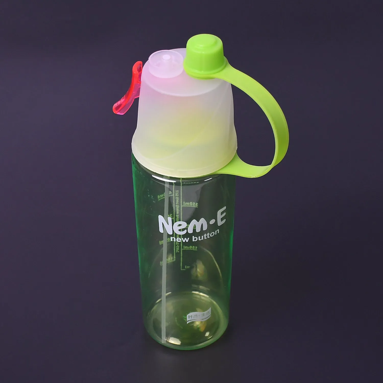 7451 Spray Water Bottle For Drinking Sports Water Bottle Cycling Bpa Free 600ml For Gym Cycling Running Yoga Climbing Hiking Mountaineering