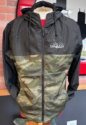 Asylum windbreaker Black & Camo