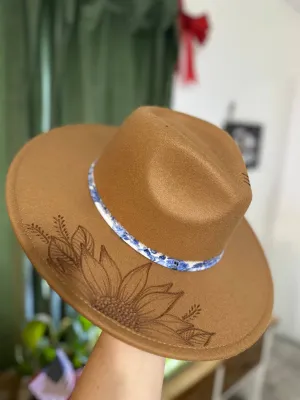 Burnt Felt Hat - Caramel