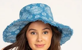 Canvas Print Wide Brim Sun Hat