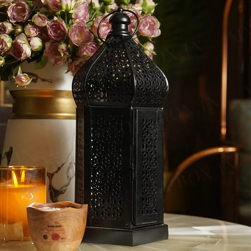 Charcoal Moroccan Lantern