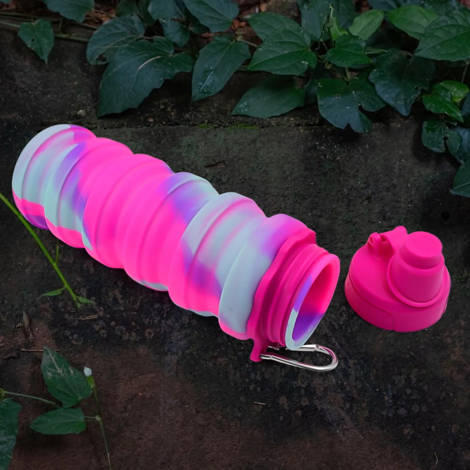 Compact Silicone Water Bottle (500ml)