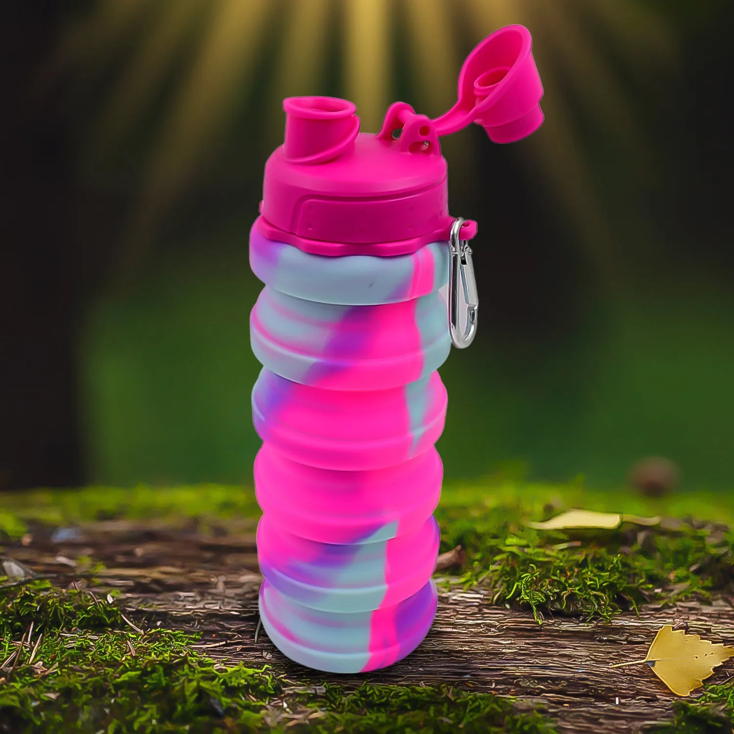 Compact Silicone Water Bottle (500ml)
