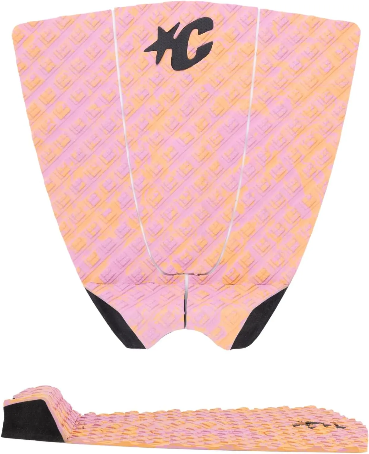 Creatures of Leisure Signature Pin Tail Pro Traction Pad, Guava Swirl Black