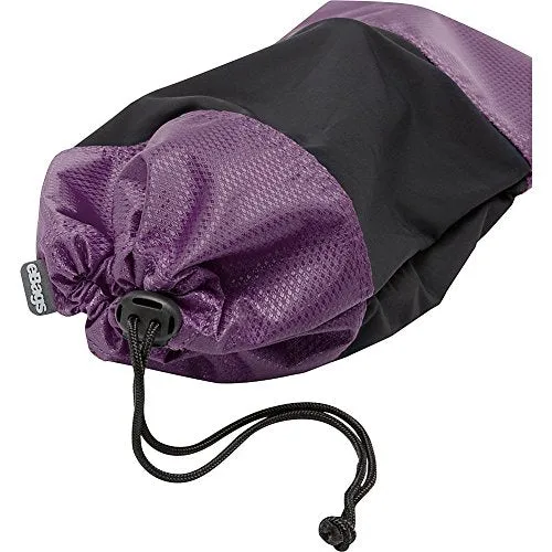 eBags Shoe Sleeves with Drawstring - For Travel - Set of 2 - (Eggplant)
