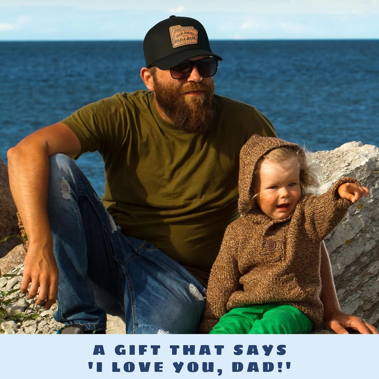Fathers Day Hat from Daughter, Son, Kids - Dad Hats for Men for Dad, Grandpa, Papa - Trucker Hat
