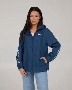 Frits Windbreaker Jacket - Denim Blue