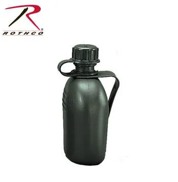 Genuine G.I 3 Piece 1 QT. Canteen with Clip