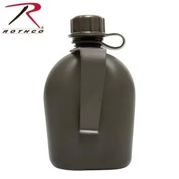 Genuine G.I 3 Piece 1 QT. Canteen with Clip