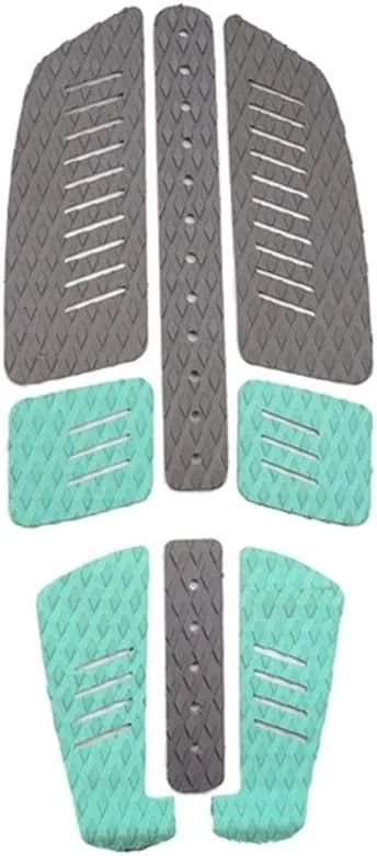 Inflatable Paddle Boards 8-Piece SUP Eva Surfboard Traction Pad Surf Longboard Pad Anti-Slip with 3M Adhesive Grips for Longboard Stand Up Paddle Board Vacation Must Haves (Color : A)