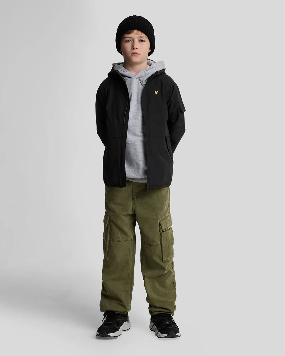 Kids Hooded Windbreaker Jacket