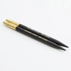 Lantern Moon Ebony Interchangeable Needle Tips - US 7 (4.50mm) - 4"