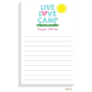 Live Love Camp Notepad
