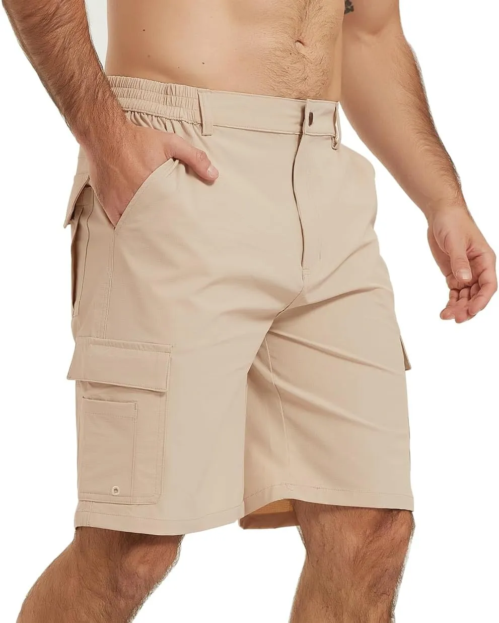 Men's Cargo Work Hiking Shorts Lightweight Quick Dry Waterproof Outdoor Golf Shorts for Men Fishing Travel Camping