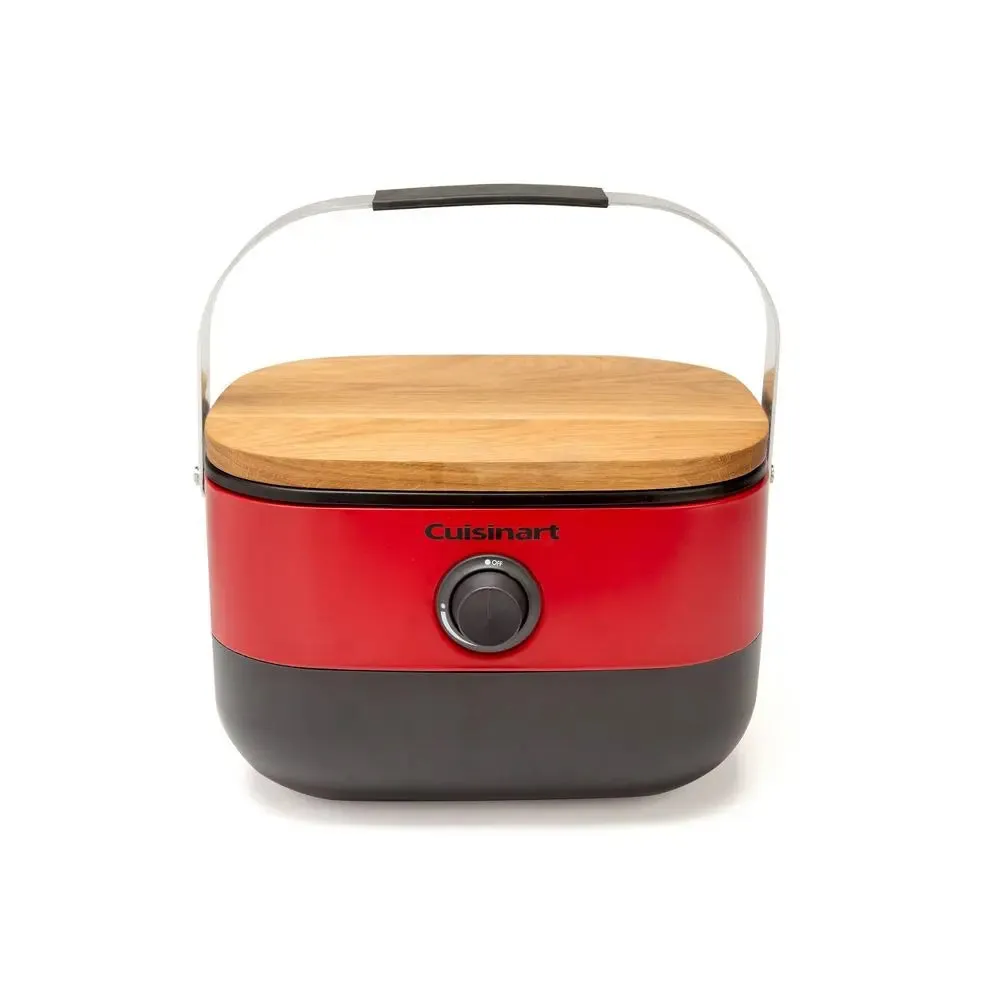 Open Box - Cuisinart 1-Burner Venture Portable Gas Grill CGG-750 Red