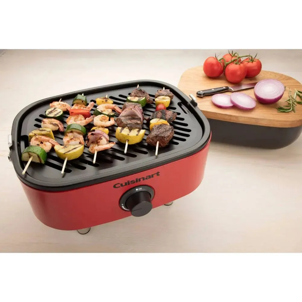 Open Box - Cuisinart 1-Burner Venture Portable Gas Grill CGG-750 Red