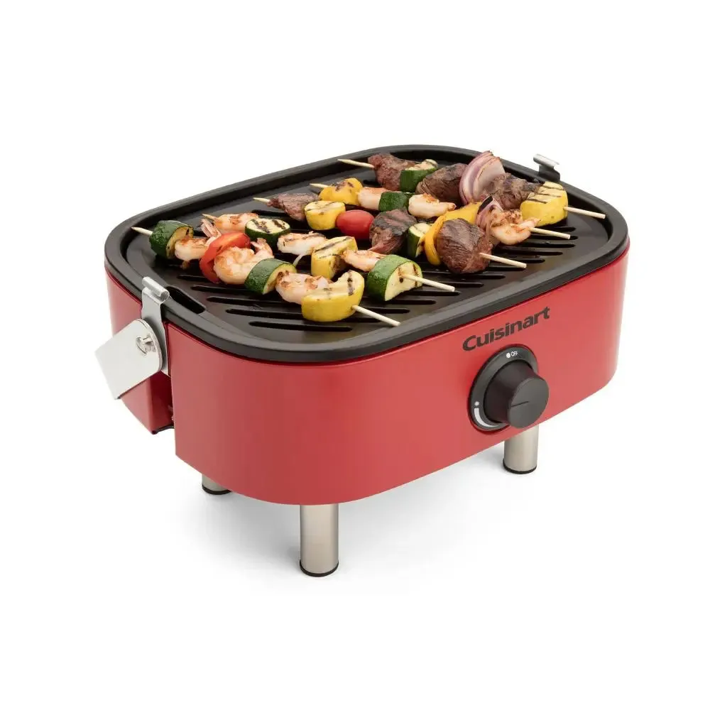 Open Box - Cuisinart 1-Burner Venture Portable Gas Grill CGG-750 Red