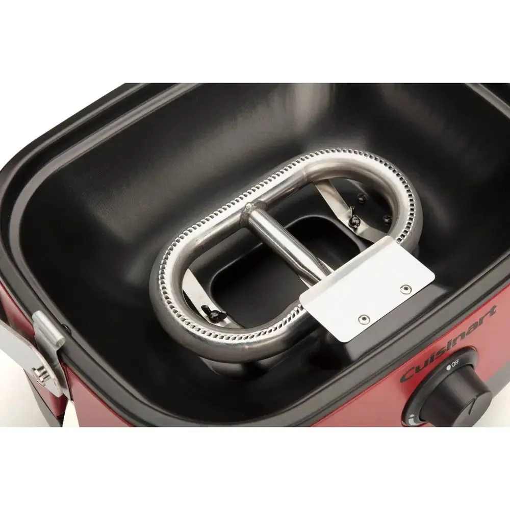 Open Box - Cuisinart 1-Burner Venture Portable Gas Grill CGG-750 Red