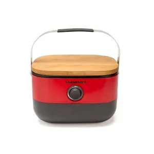 Open Box - Cuisinart 1-Burner Venture Portable Gas Grill CGG-750 Red