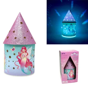 Pink Poppy Shimmering Mermaid Colour Changing Led Lantern