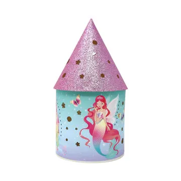 Pink Poppy Shimmering Mermaid Colour Changing Led Lantern