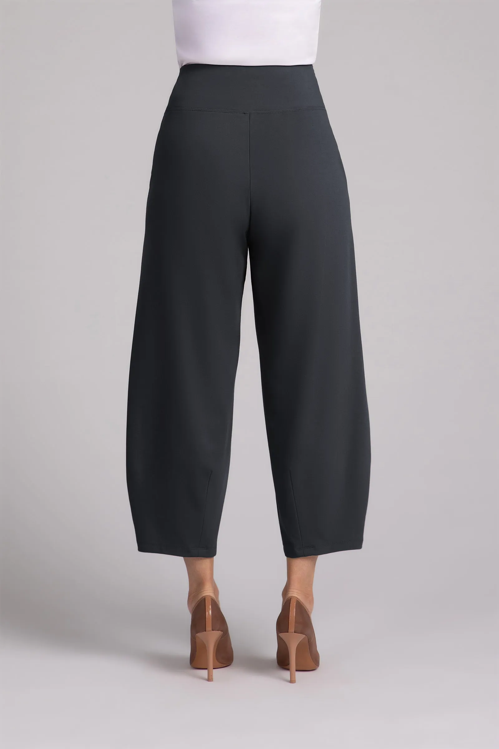 Ponte Narrow Lantern Pant | Graphite