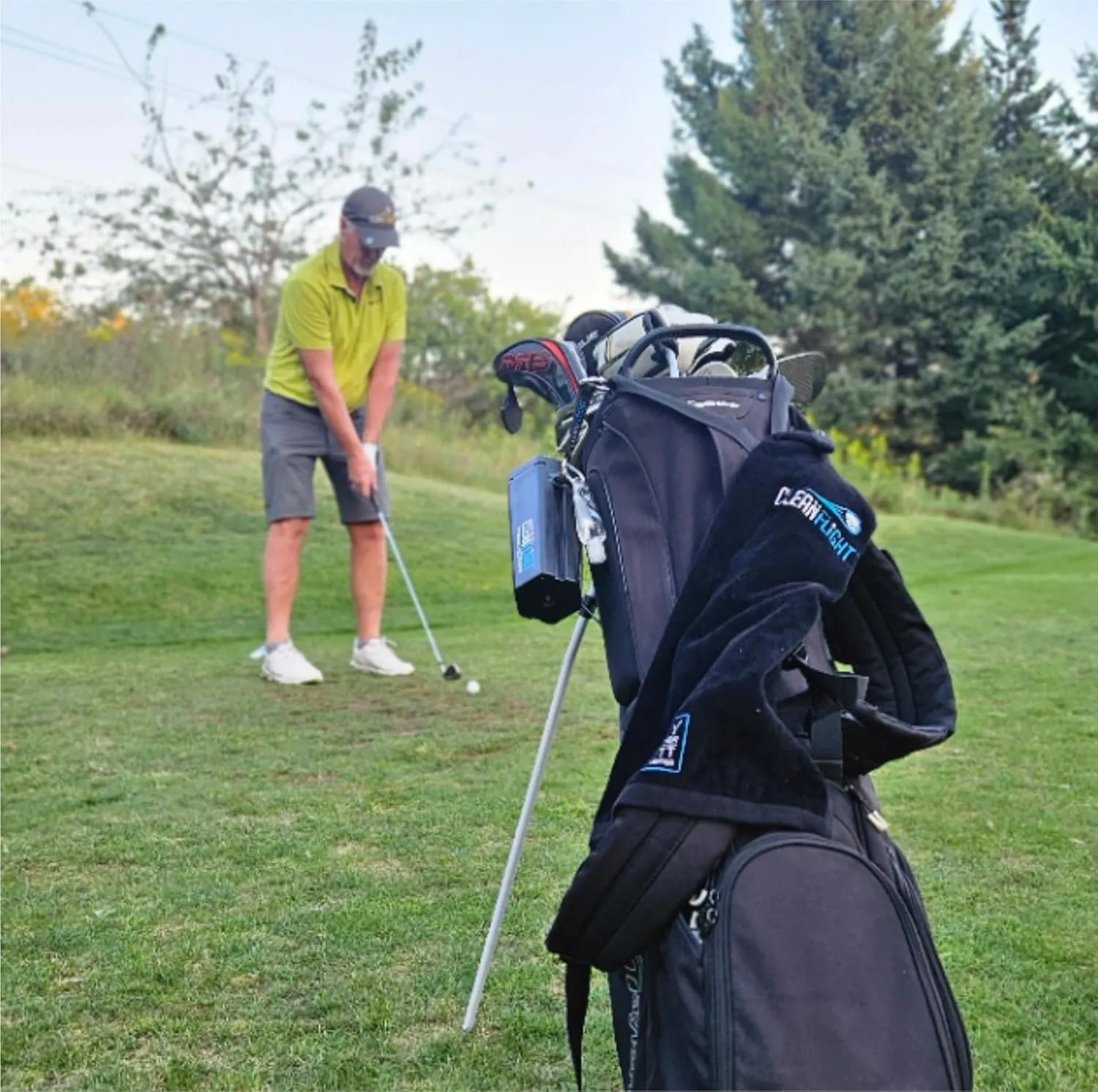 Premium Golf Ball Washer - Portable Cleaner for Golf Bag or Cart - Best Golf Accessories Gifts for Men & Women.