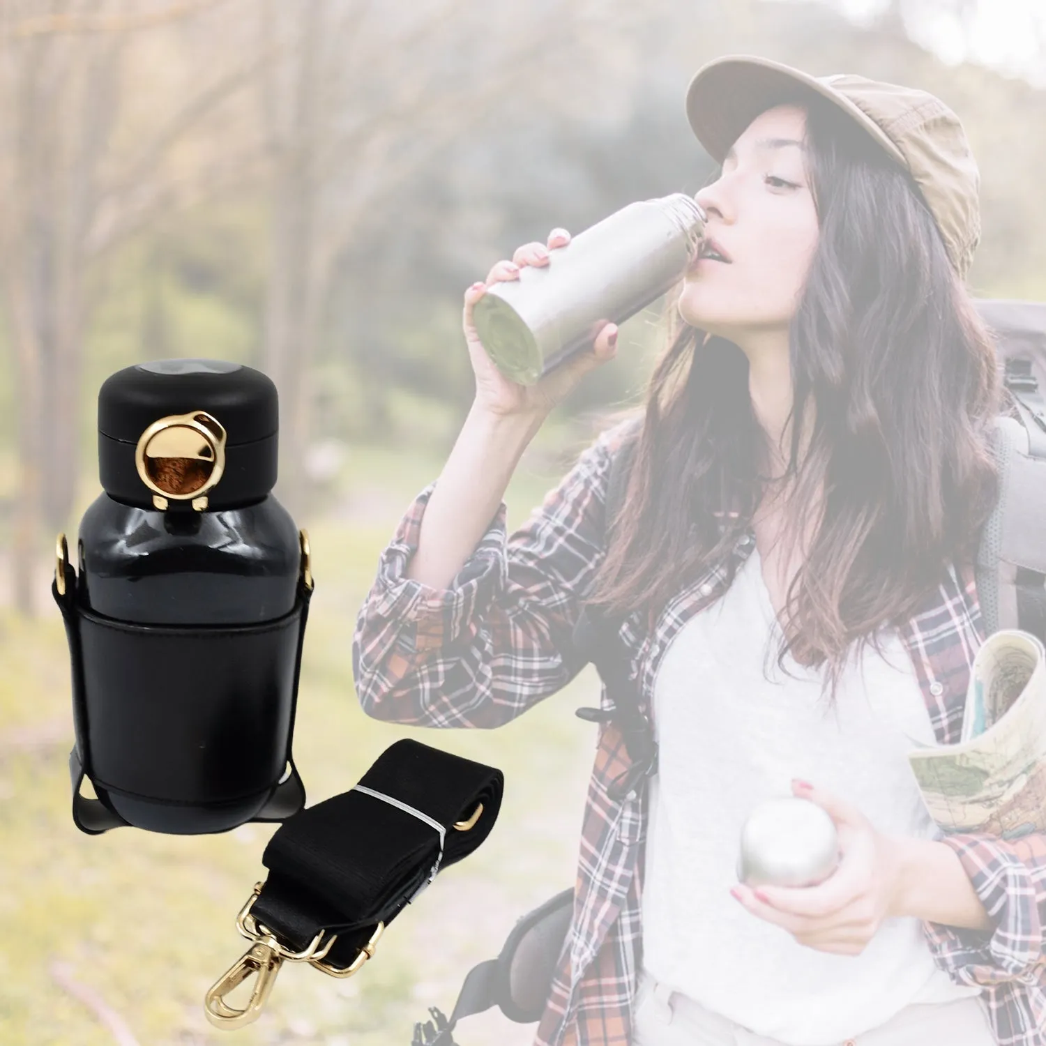 Push Button Insulated Steel Bottle