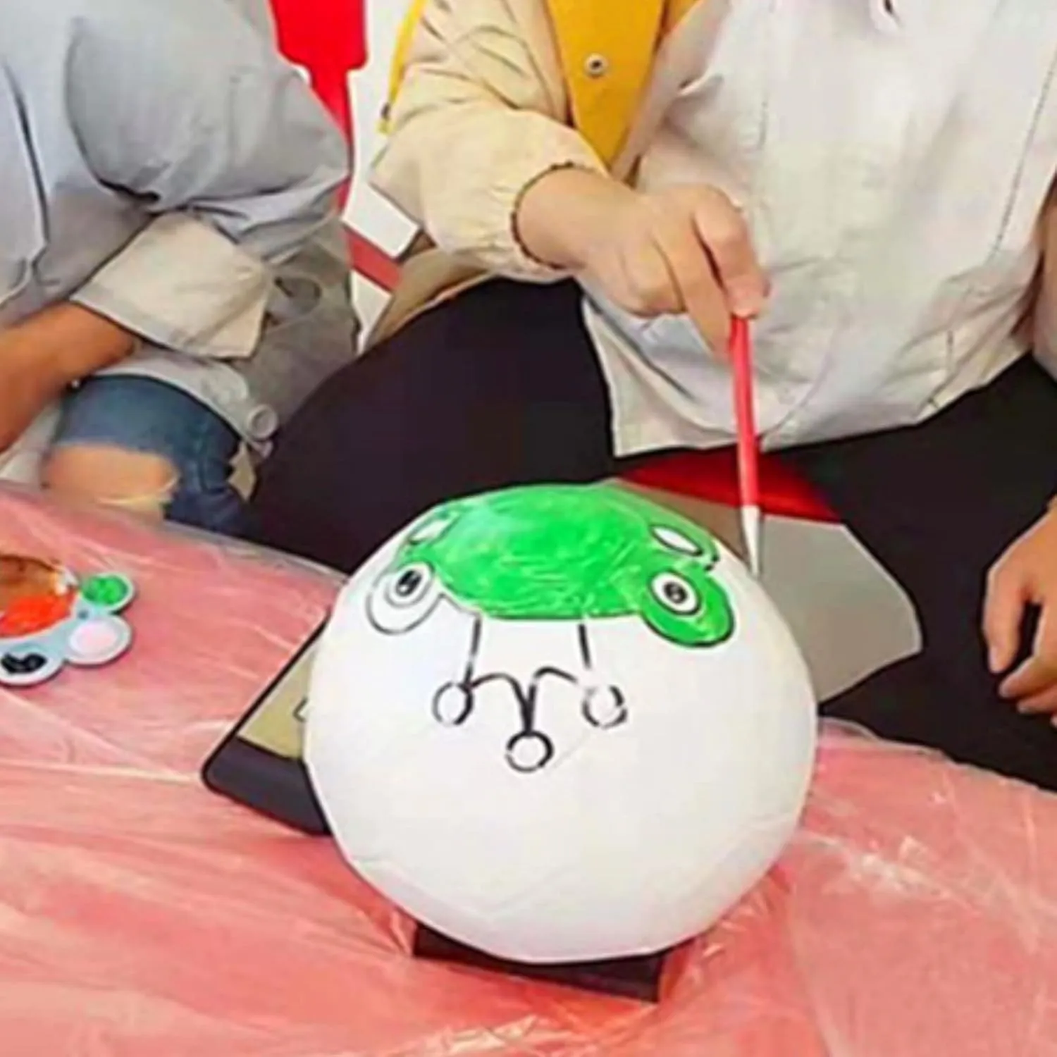Soccer Ball Size 3 4 5 Pure White DIY Kids Boy Gift Painting Together with Parents Grandparents or Kindergarten Teacher