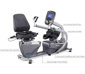 Spirit Adjustable Total Body Recumbent Stepper MS300