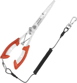 Stainless Steel Fishing Pliers,Needle Nose Pliers Fishing,Fishing Pliers Hook Remover,Fishing Pliers Kit with Lanyard,Braid Cutter Rustproof Fishing Multitool for Saltwater Freshwater