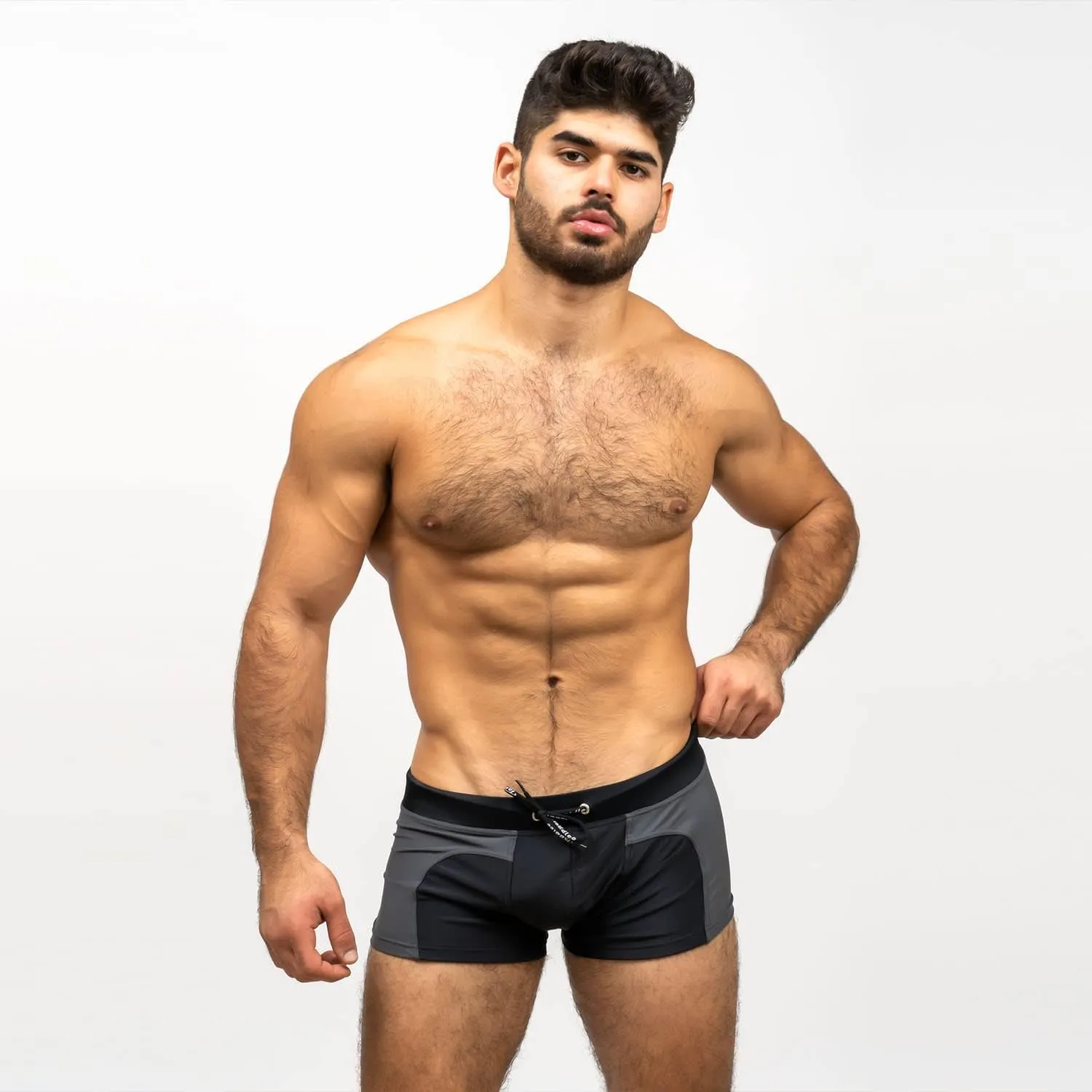 Taddlee Swimsuits Men's Swim Boxer Trunks Sexy Swimwear Square Cut Board Shorts