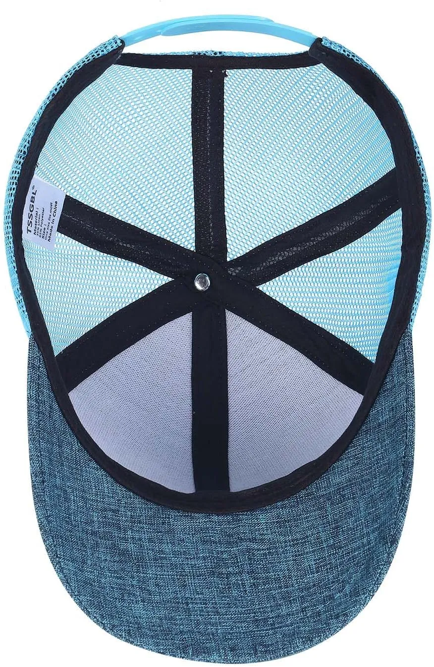 TSSGBL M, L, XL, XXL Snapback Trucker Hats Baseball Caps Adjustable Blank Mesh Back Ball Caps for Men Women