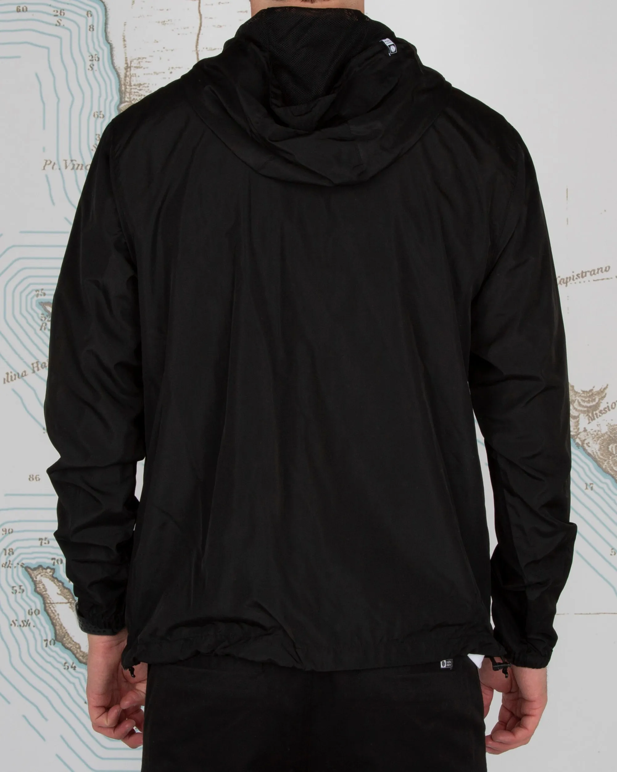 TWIN FIN WINDBREAKER - Black