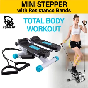 Ultimate Sup, Mini Stepper With Resistance Band