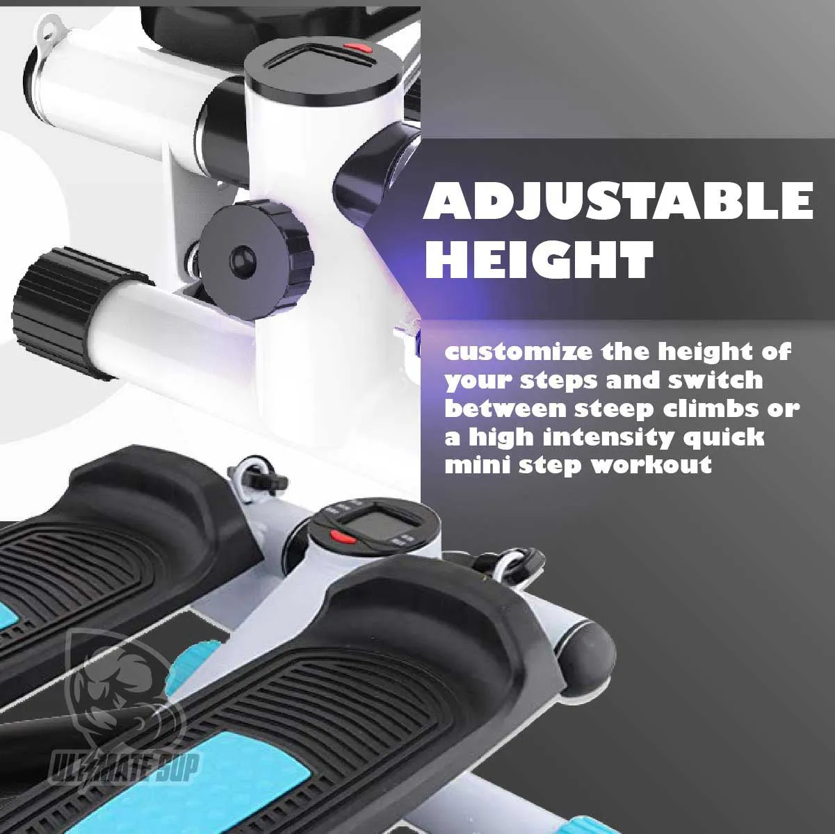 Ultimate Sup, Mini Stepper With Resistance Band