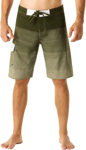 unitop Men's Bathing Board Trunks Beach Shorts Holiday Hawaiian Colorful Striped